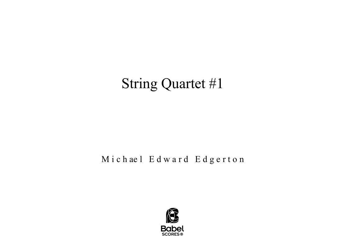String Quartet #1