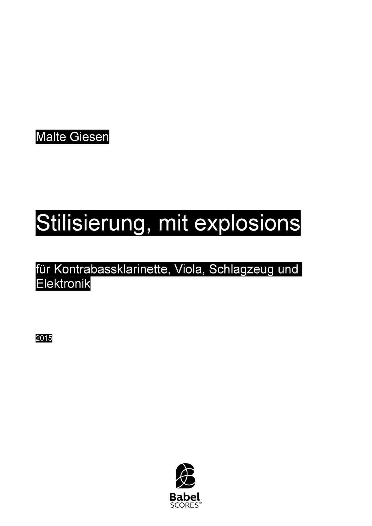 Stilisierung, mit explosions
