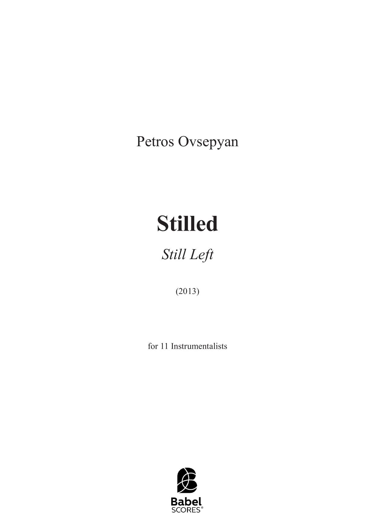 Stilled-Still Left