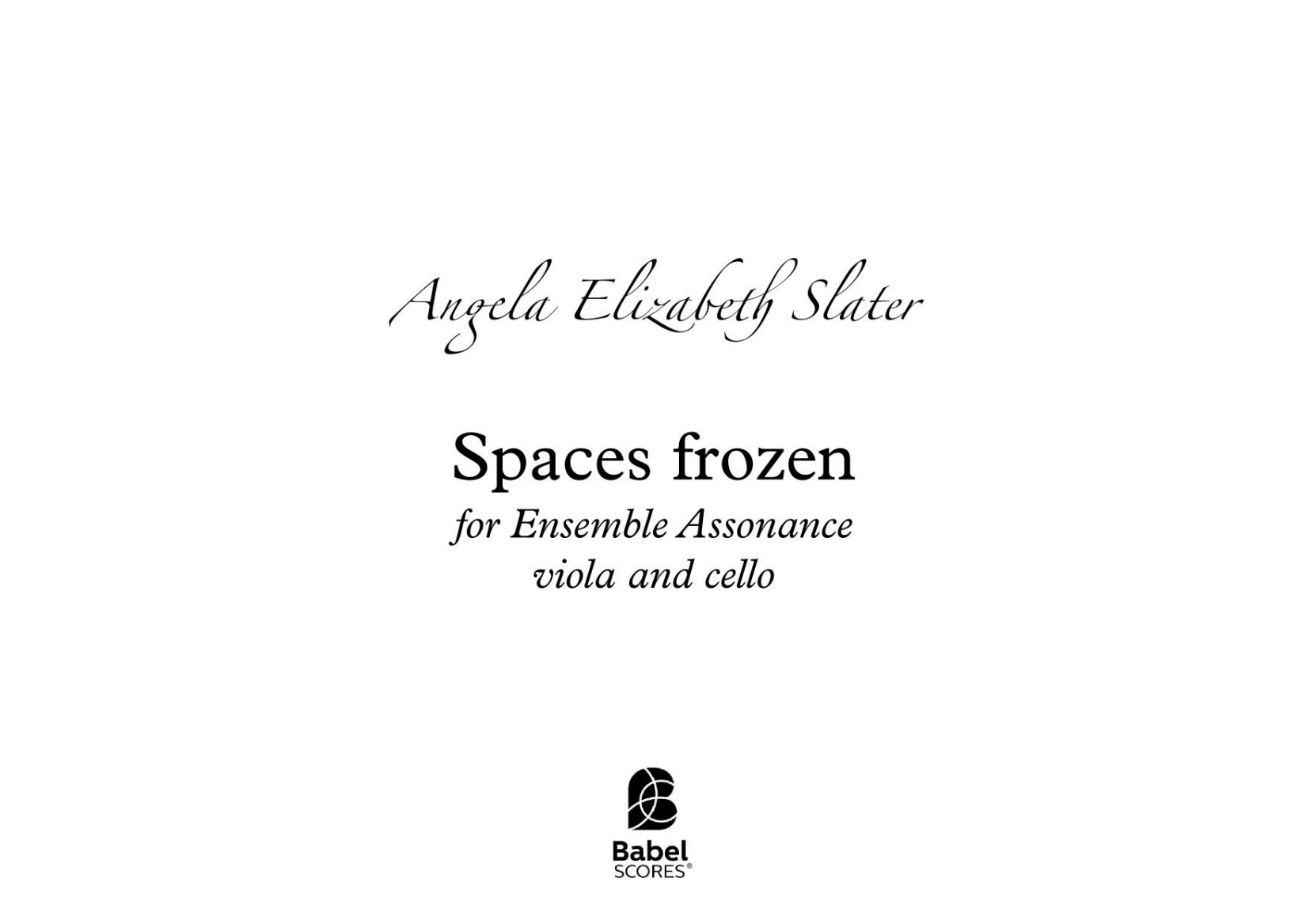Spaces Frozen