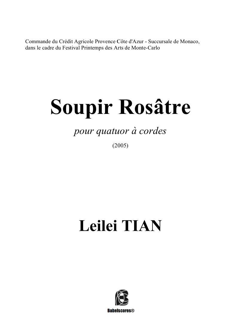 Soupir Rosâtre