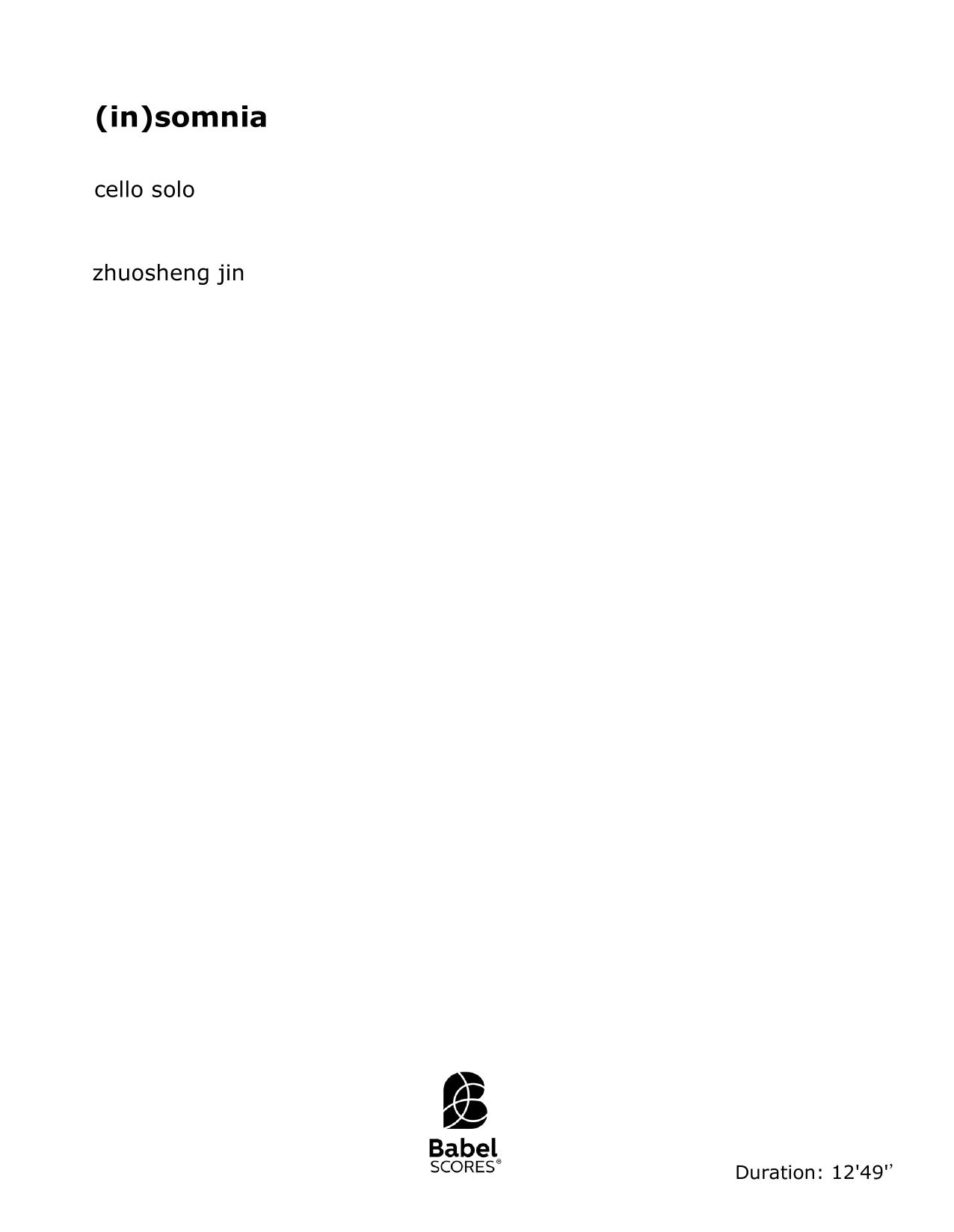 (in)somnia