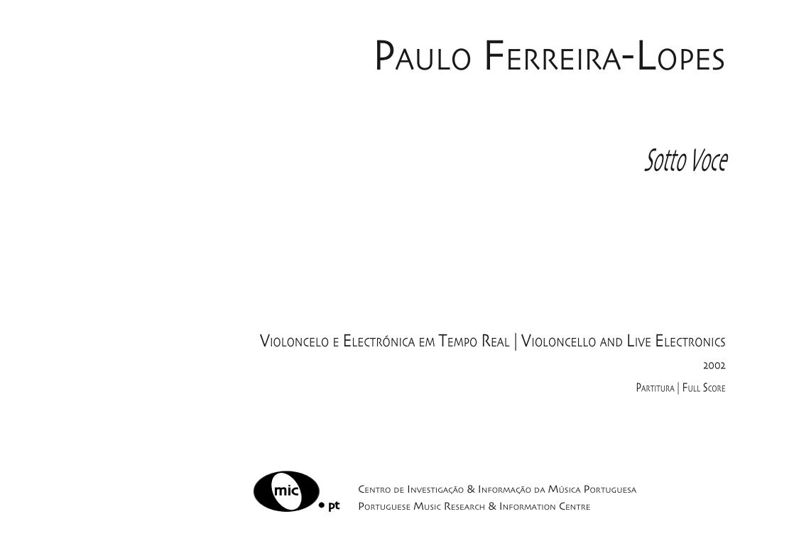 Sotto Voce