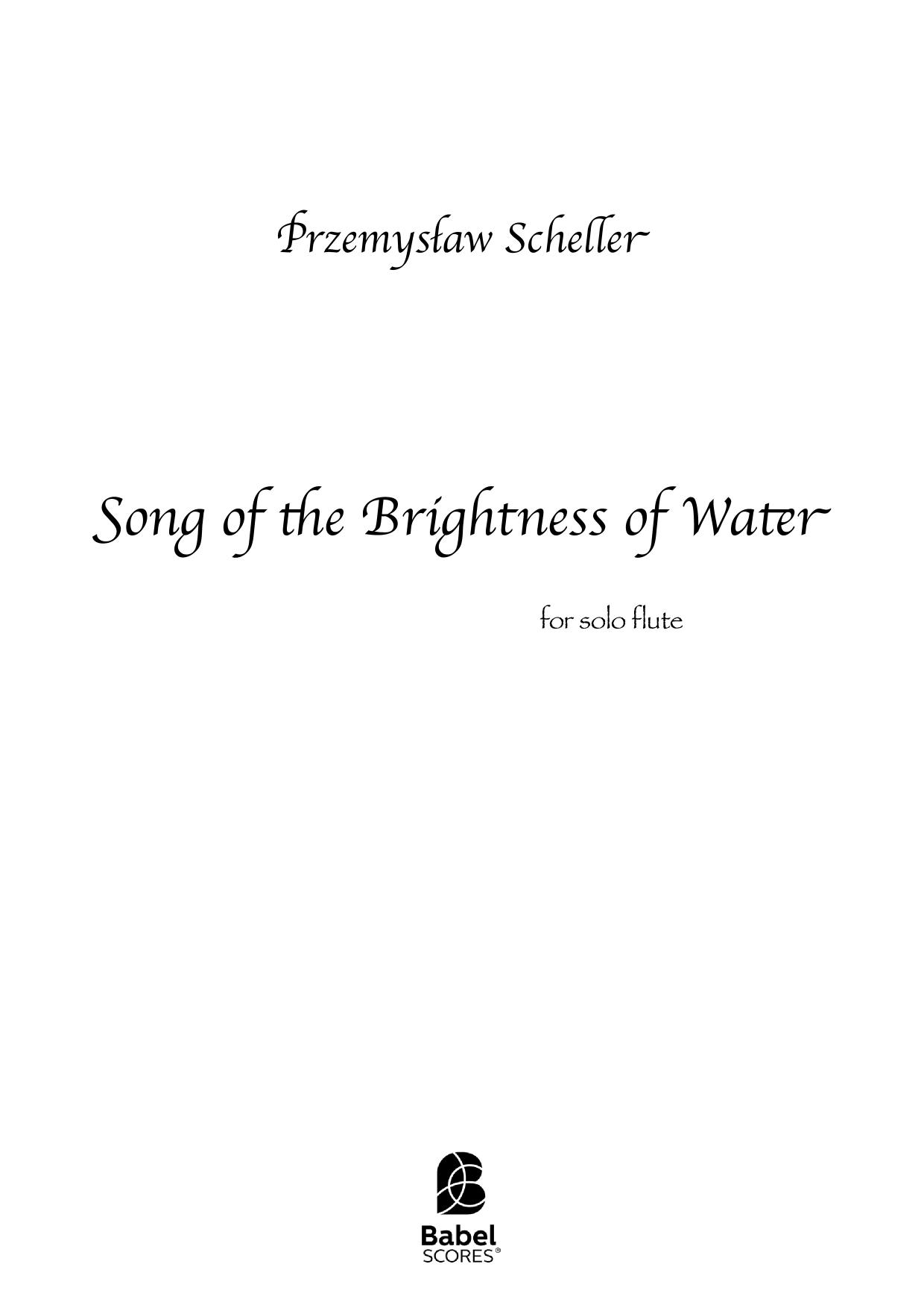 Song of the Brightness of Water