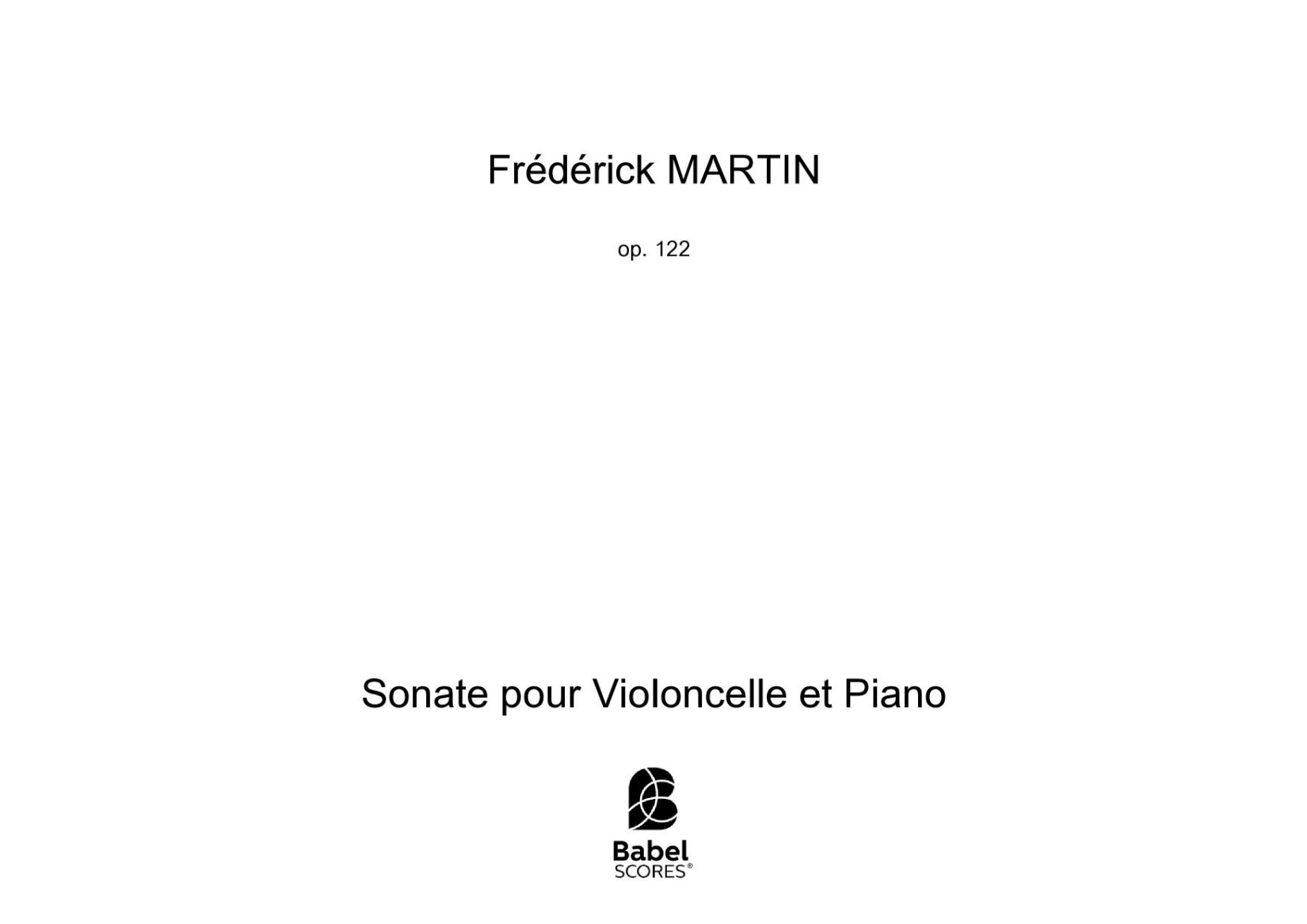 Sonate pour Violoncelle et Piano
