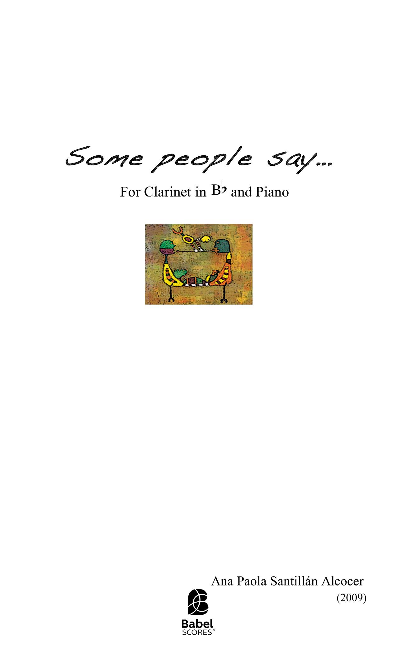 Some people say...