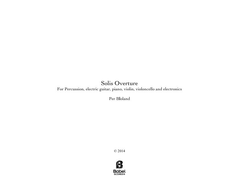 Solis Overture