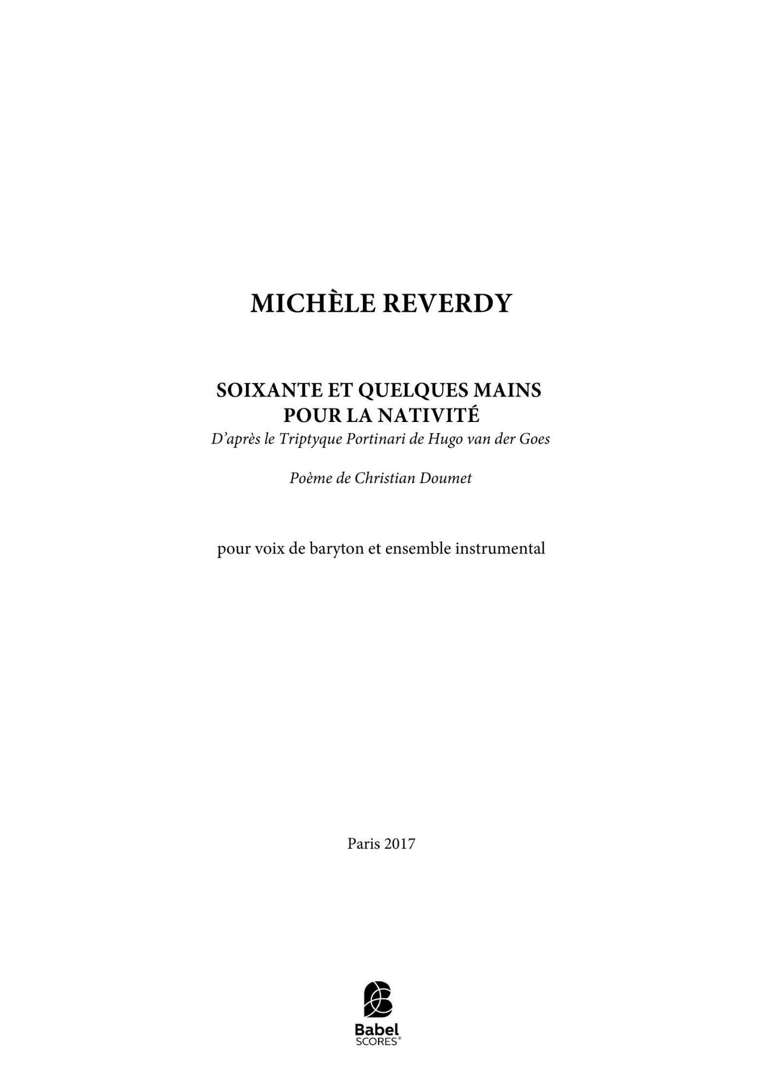 Soixante et quelques mains pour la Nativité