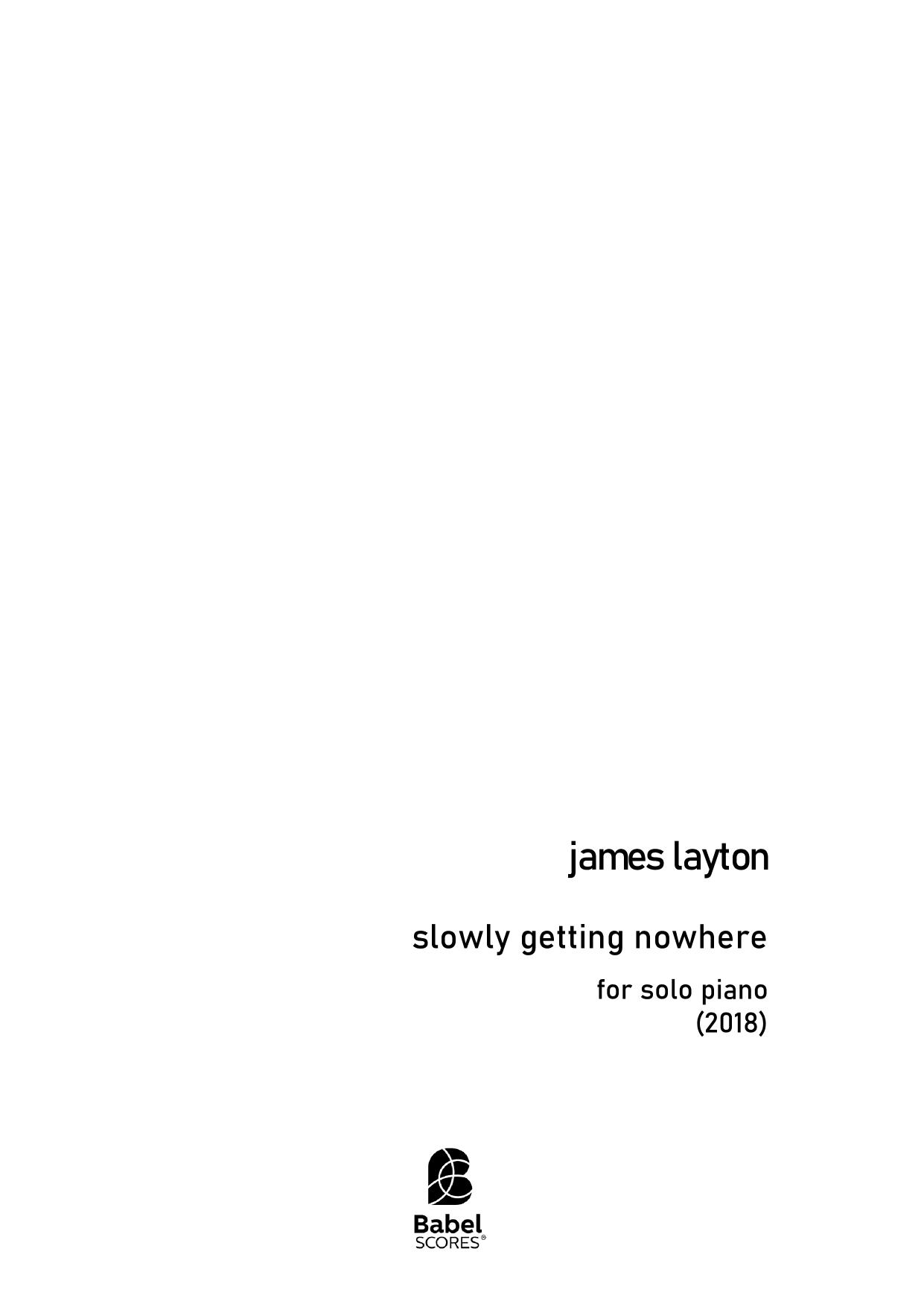 slowly getting nowhere