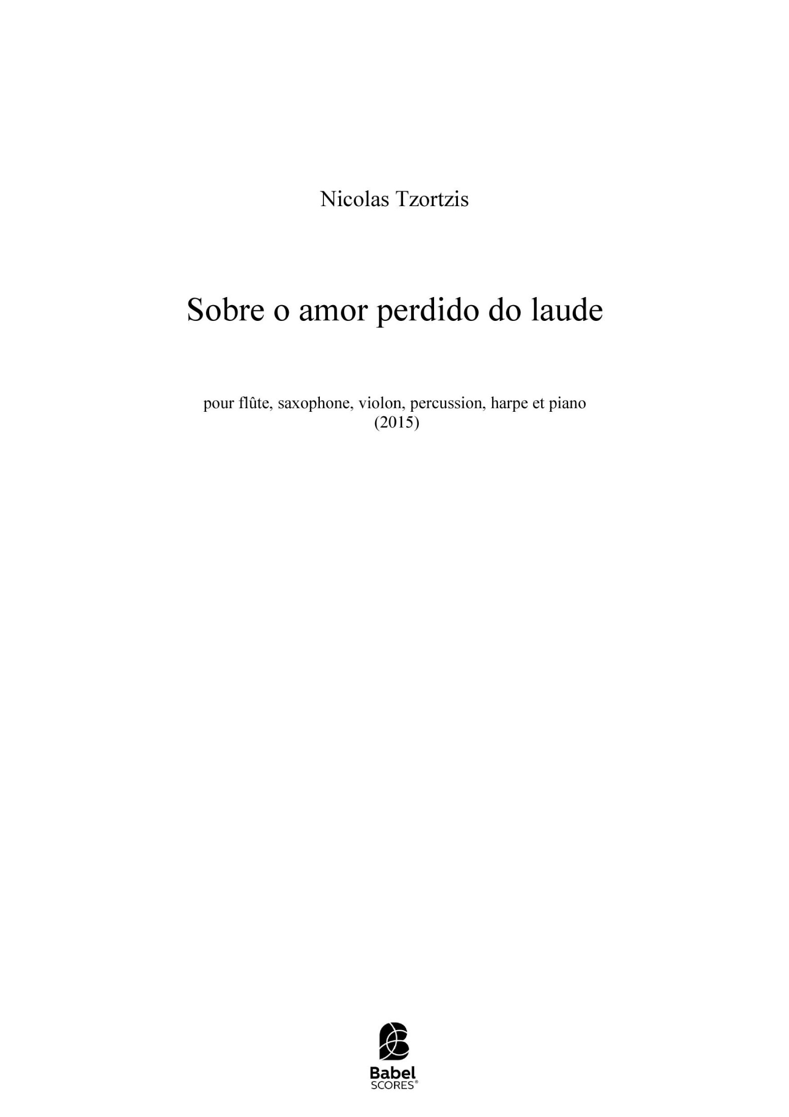 Sobre o amor perdido do laude