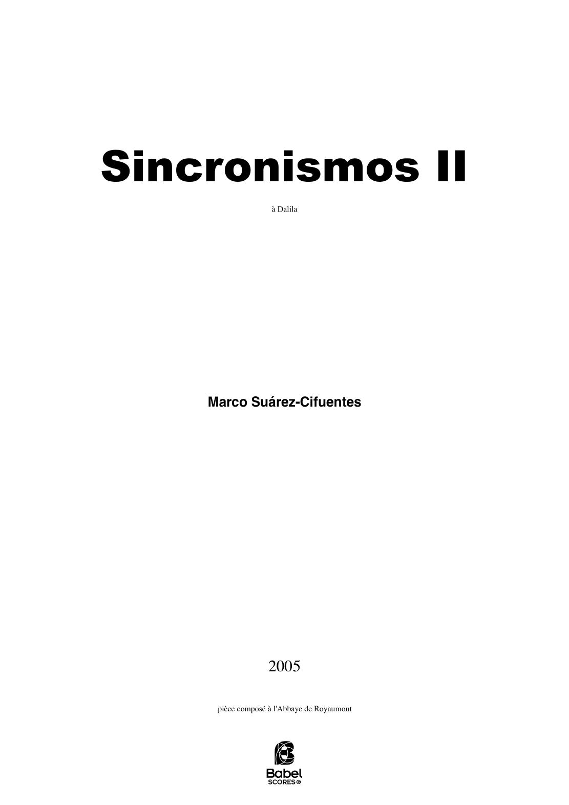 Sincronismos II