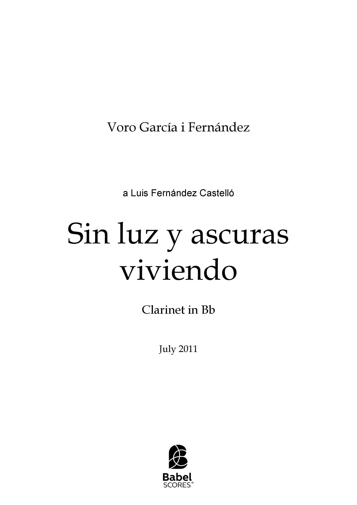 Sin luz y ascuras viviendo