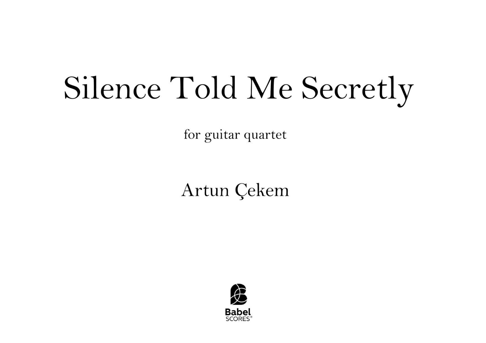 Silence Told Me Secretly