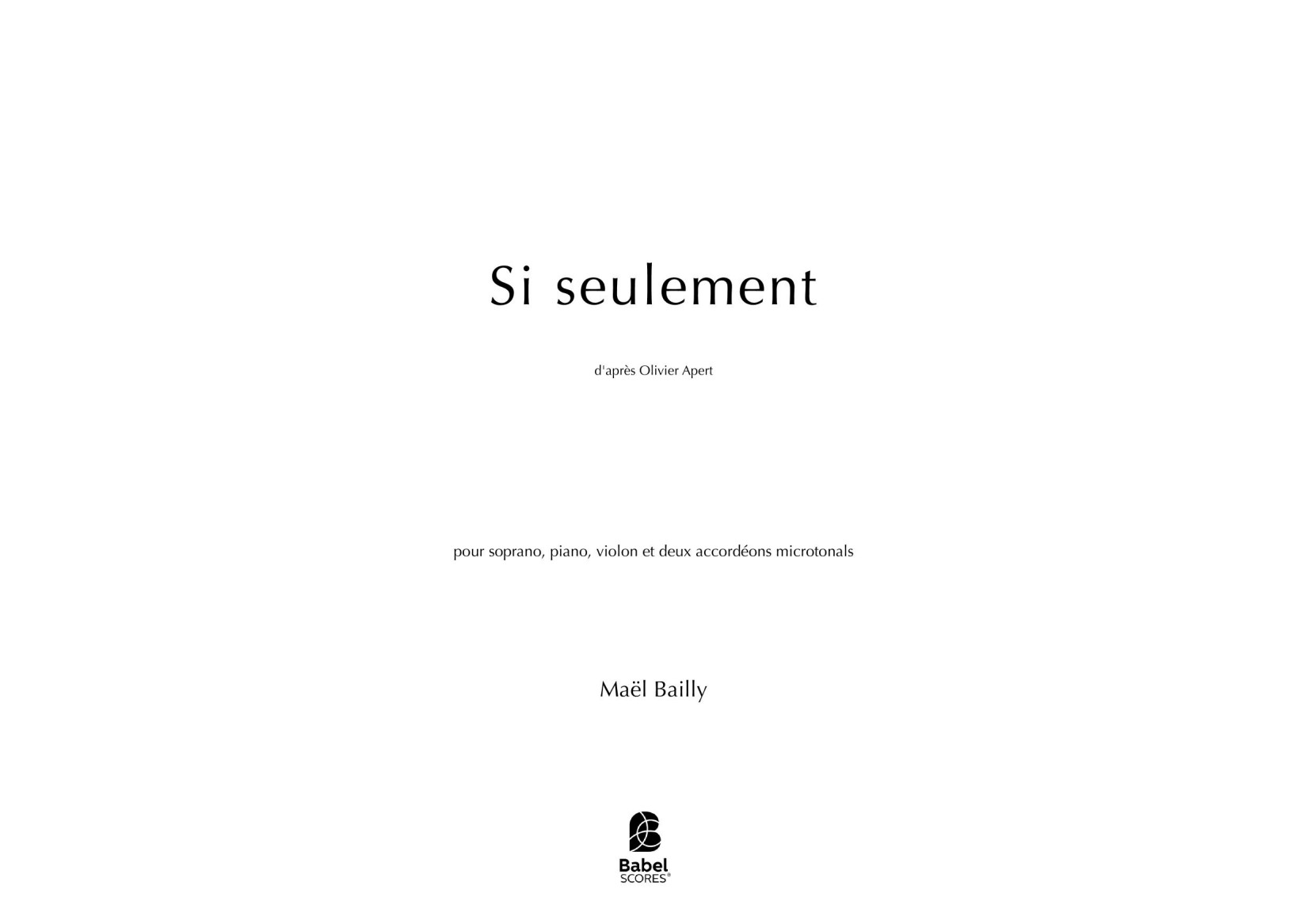Si seulement