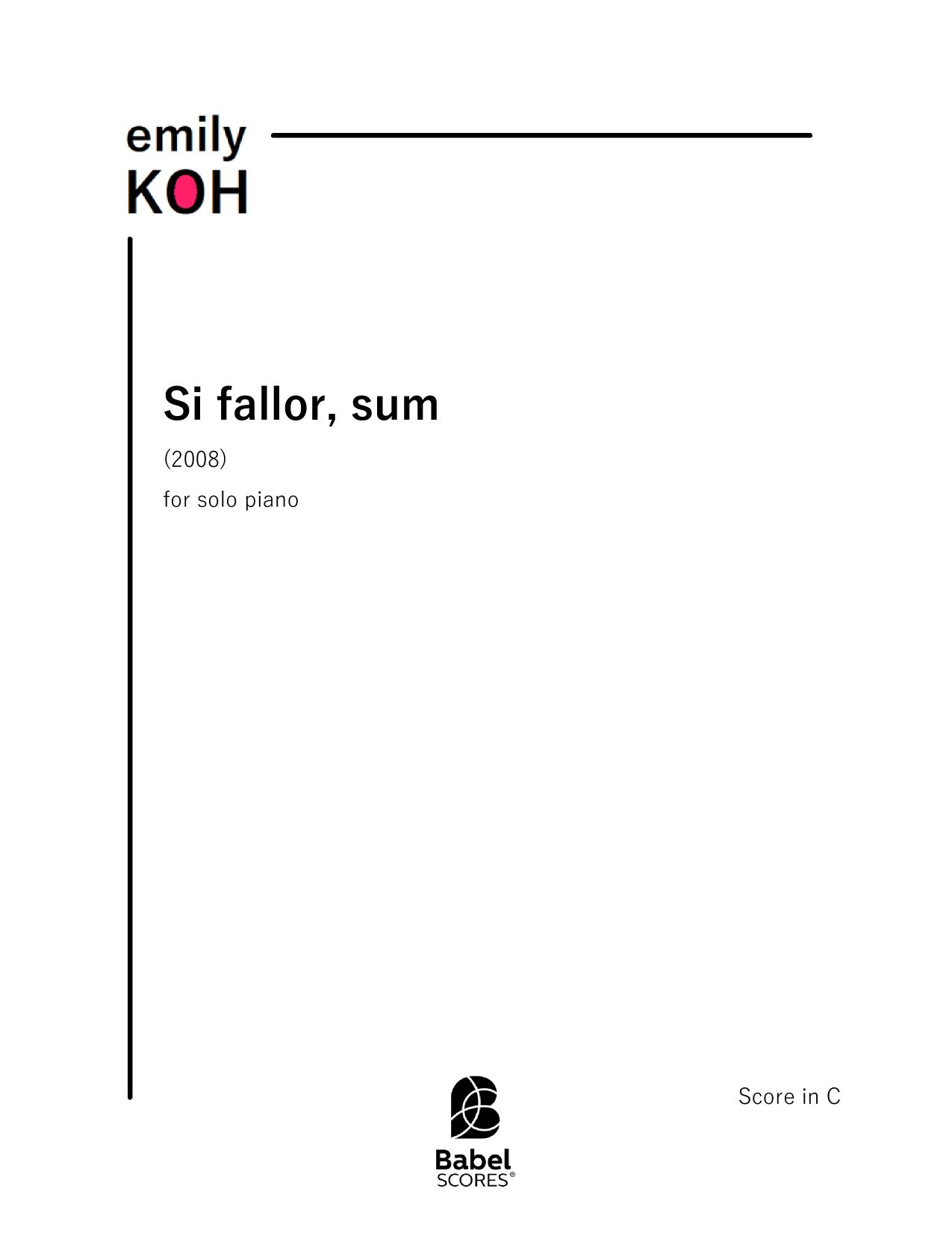 Si fallor, sum