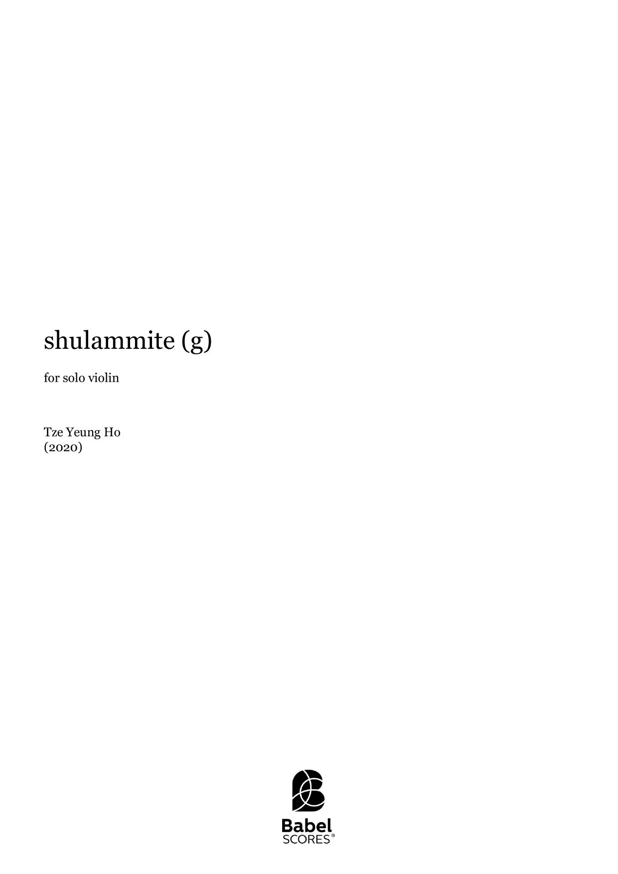 shulammite (g)
