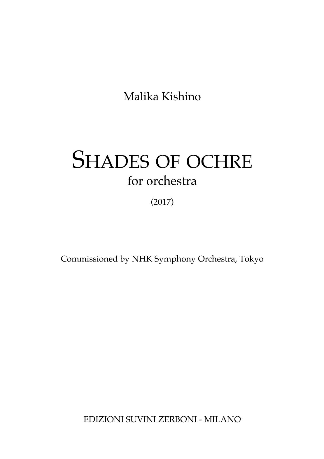Shades of ochre