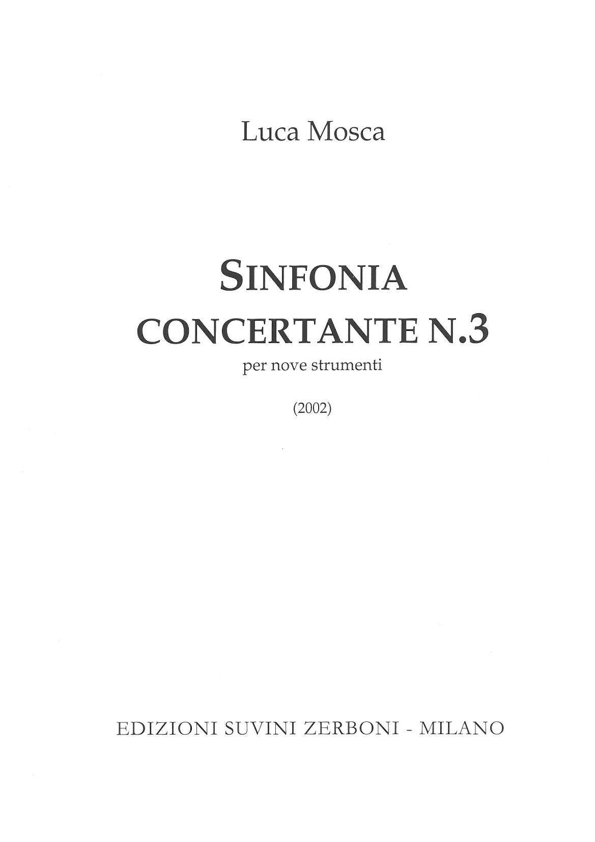 Sinfonia concertante N 3