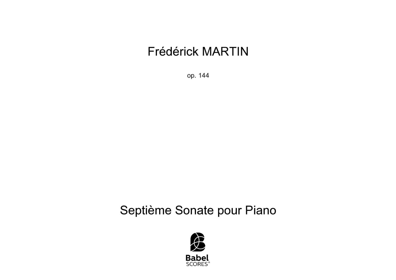 Septième Sonate pour Piano