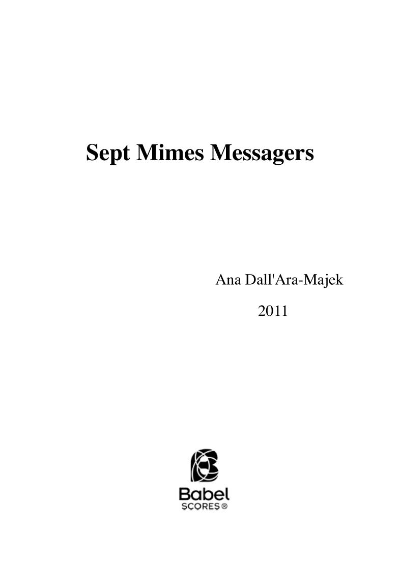 Sept Mimes Messagers