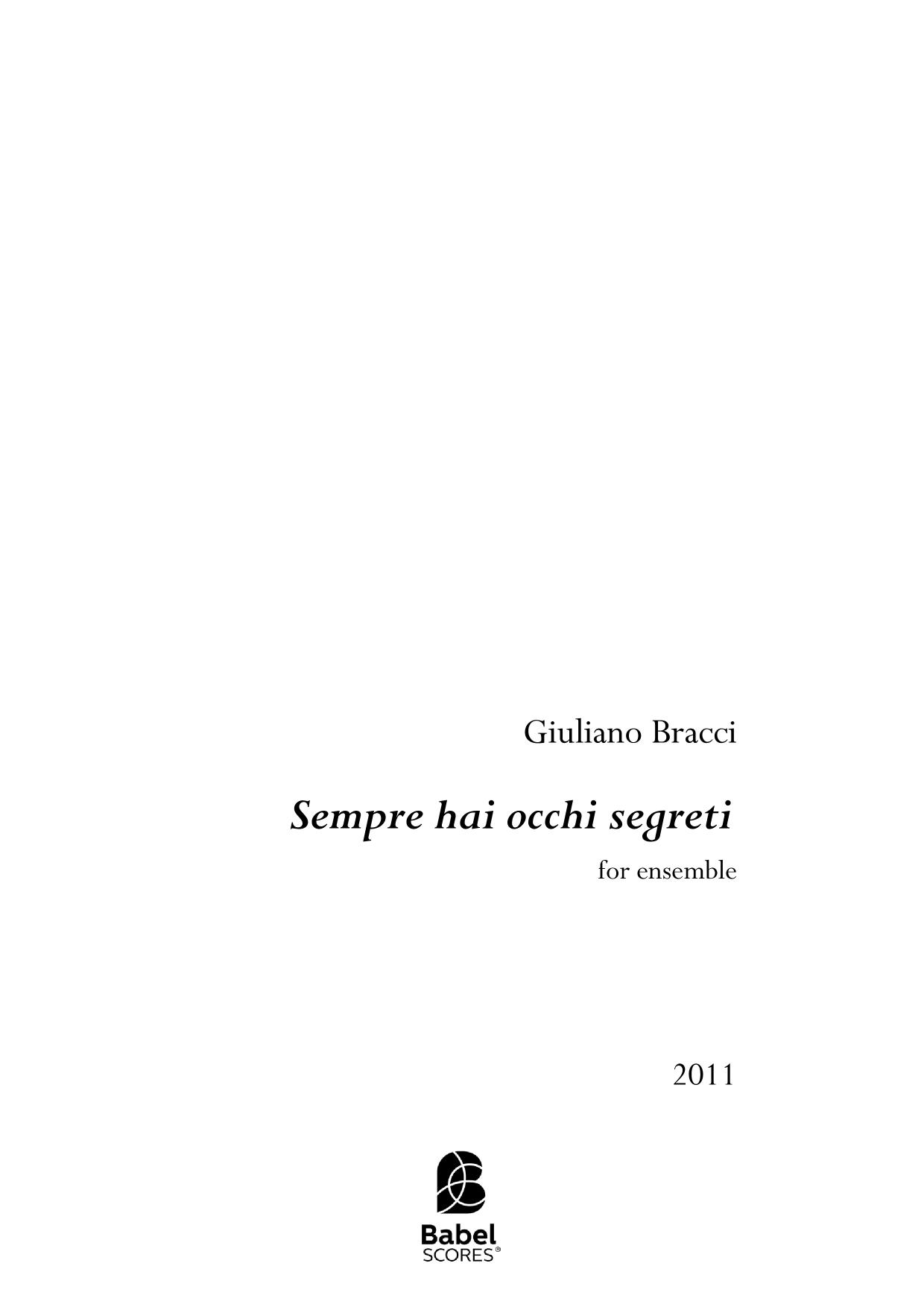 Sempre hai occhi segreti