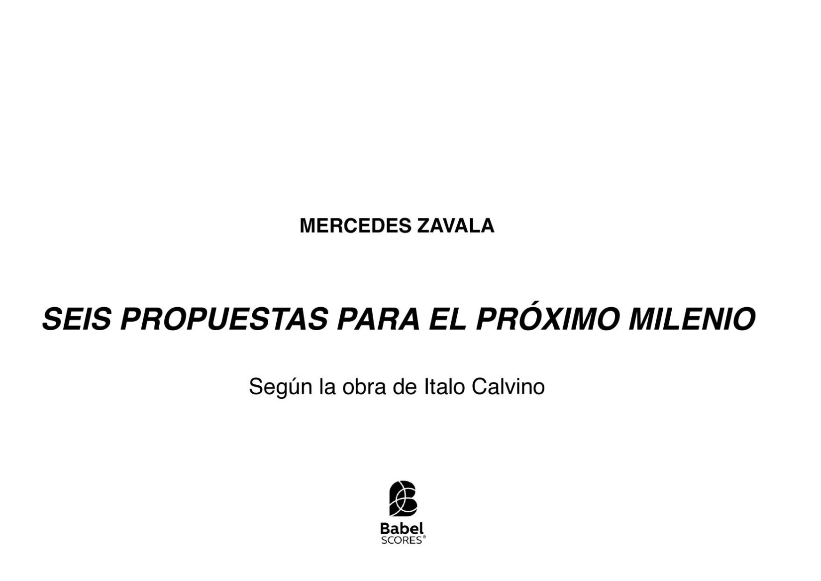 SEIS PROPUESTAS PARA EL PRÓXIMO MILENIO