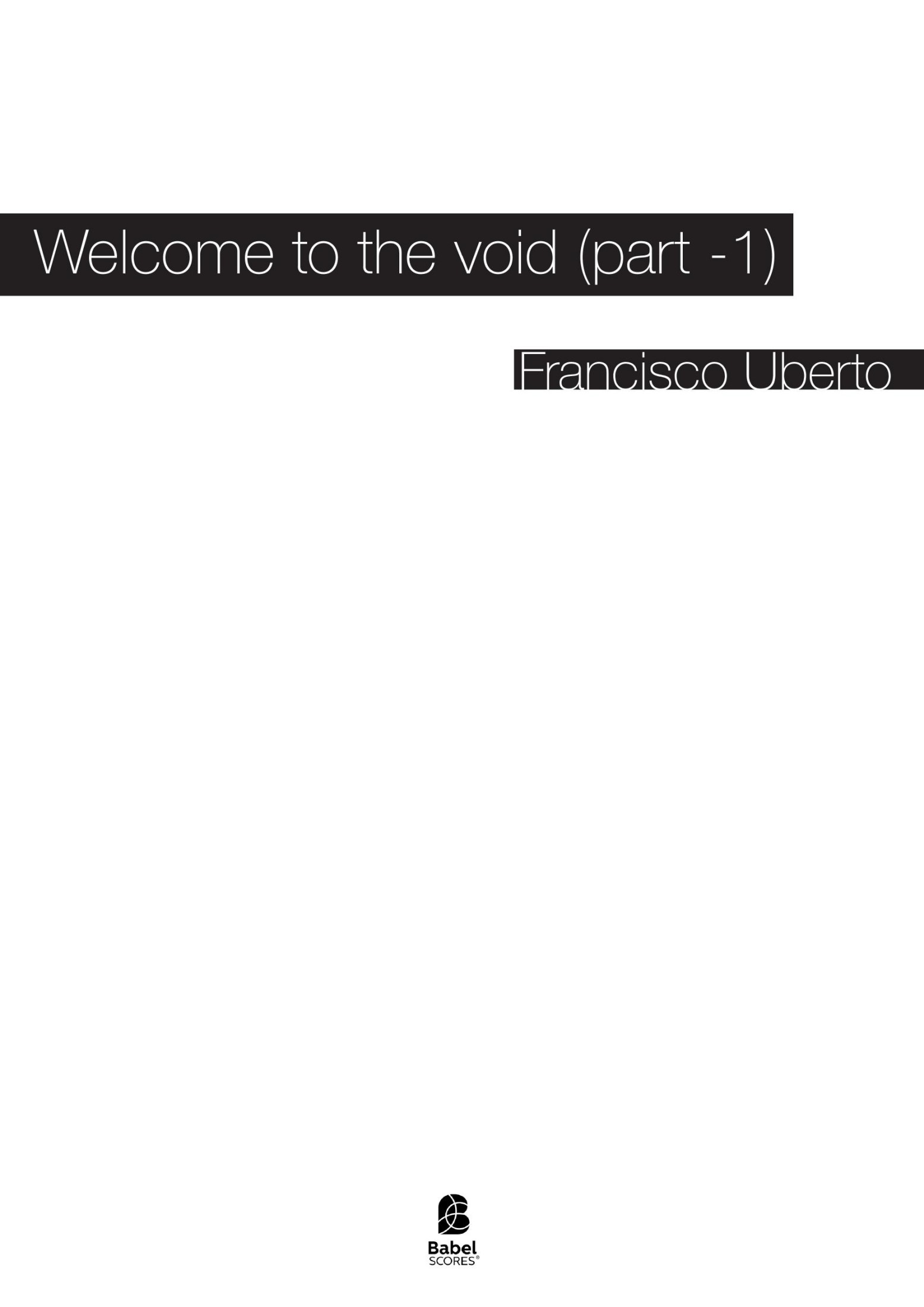 Welcome to the void (part -1)