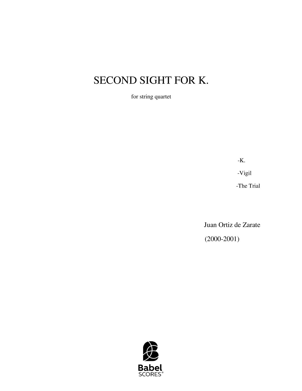 Second Sight for K.