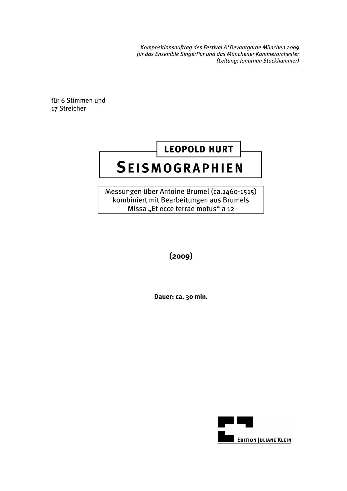 Seismographien