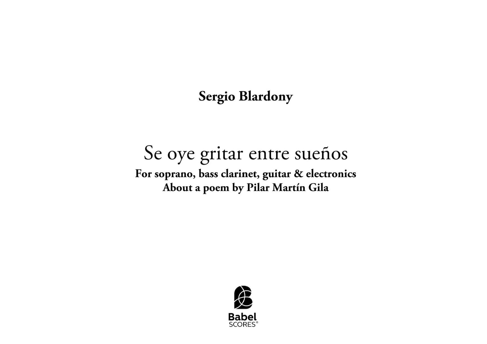 Se oye gritar entre sueños