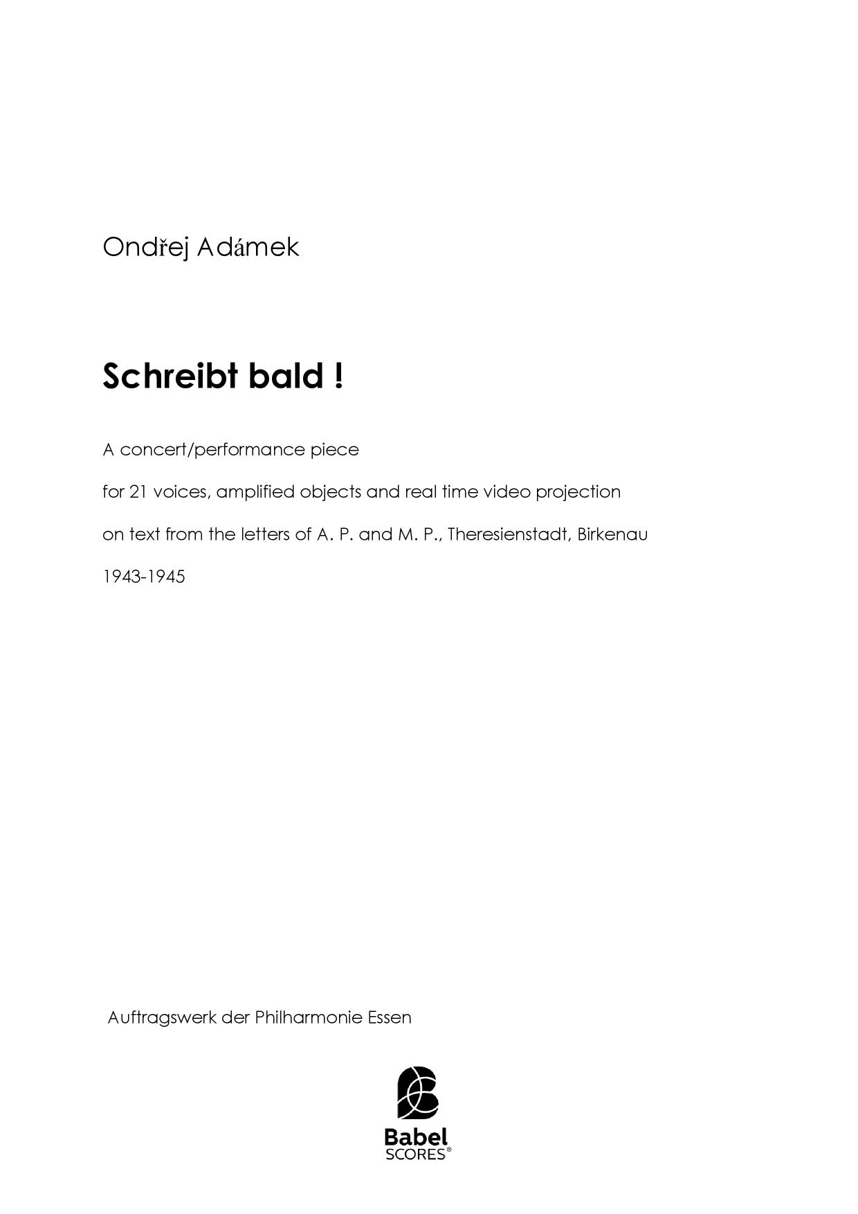 Schreibt bald !