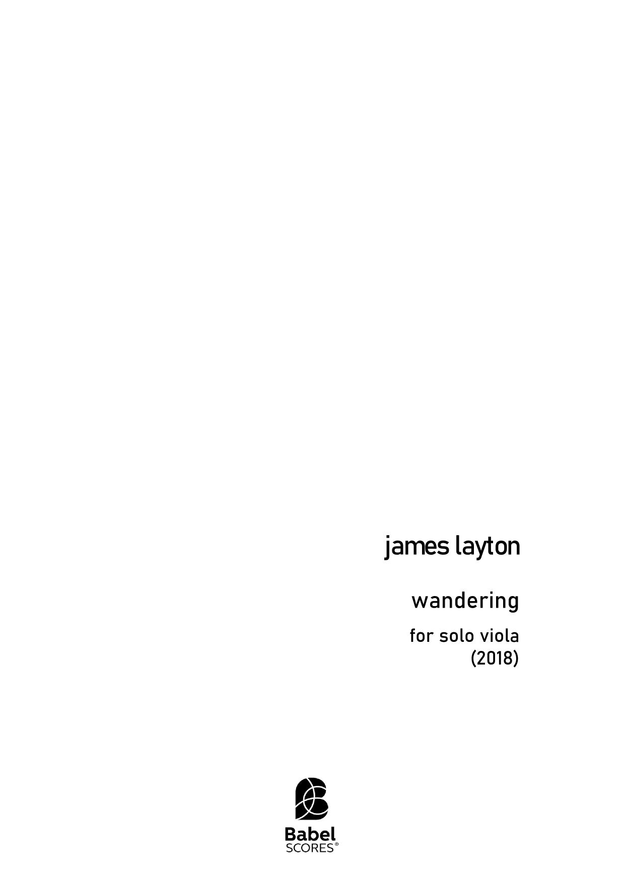 wandering