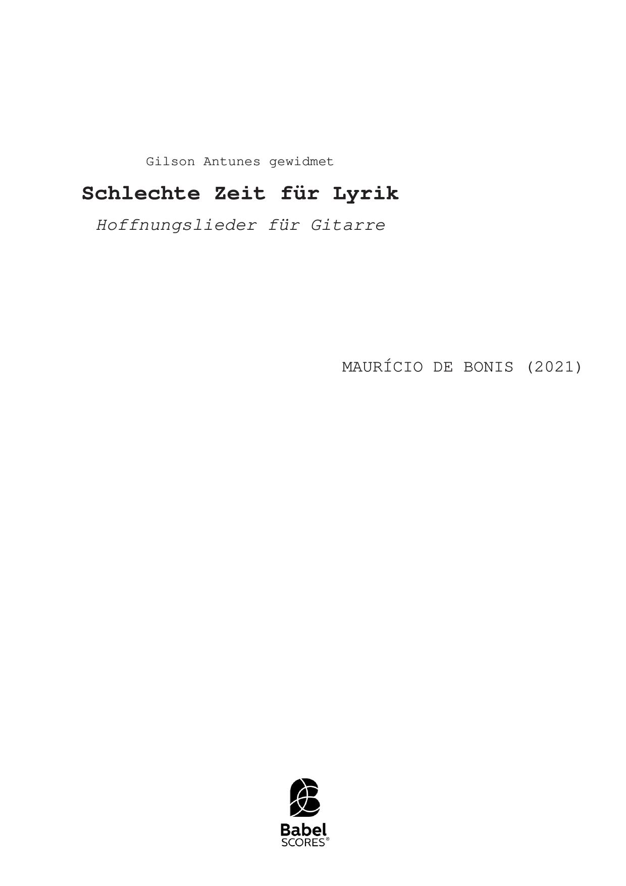 Schlechte Zeit für Lyrik