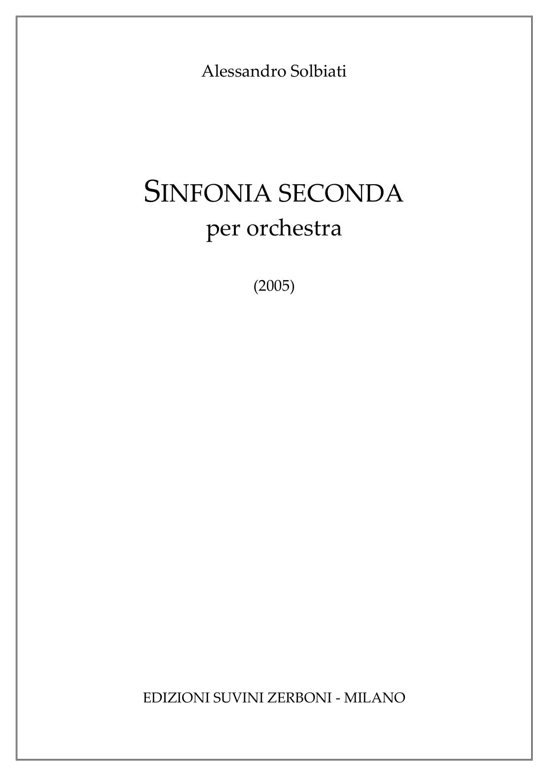 SINFONIA SECONDA