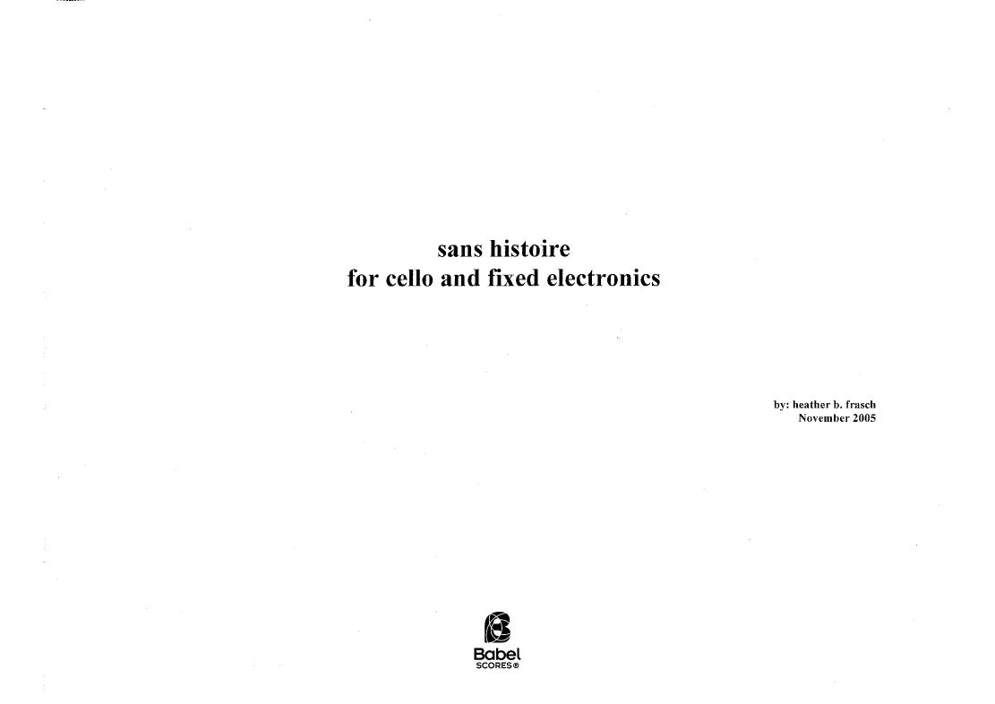Sans Histoire