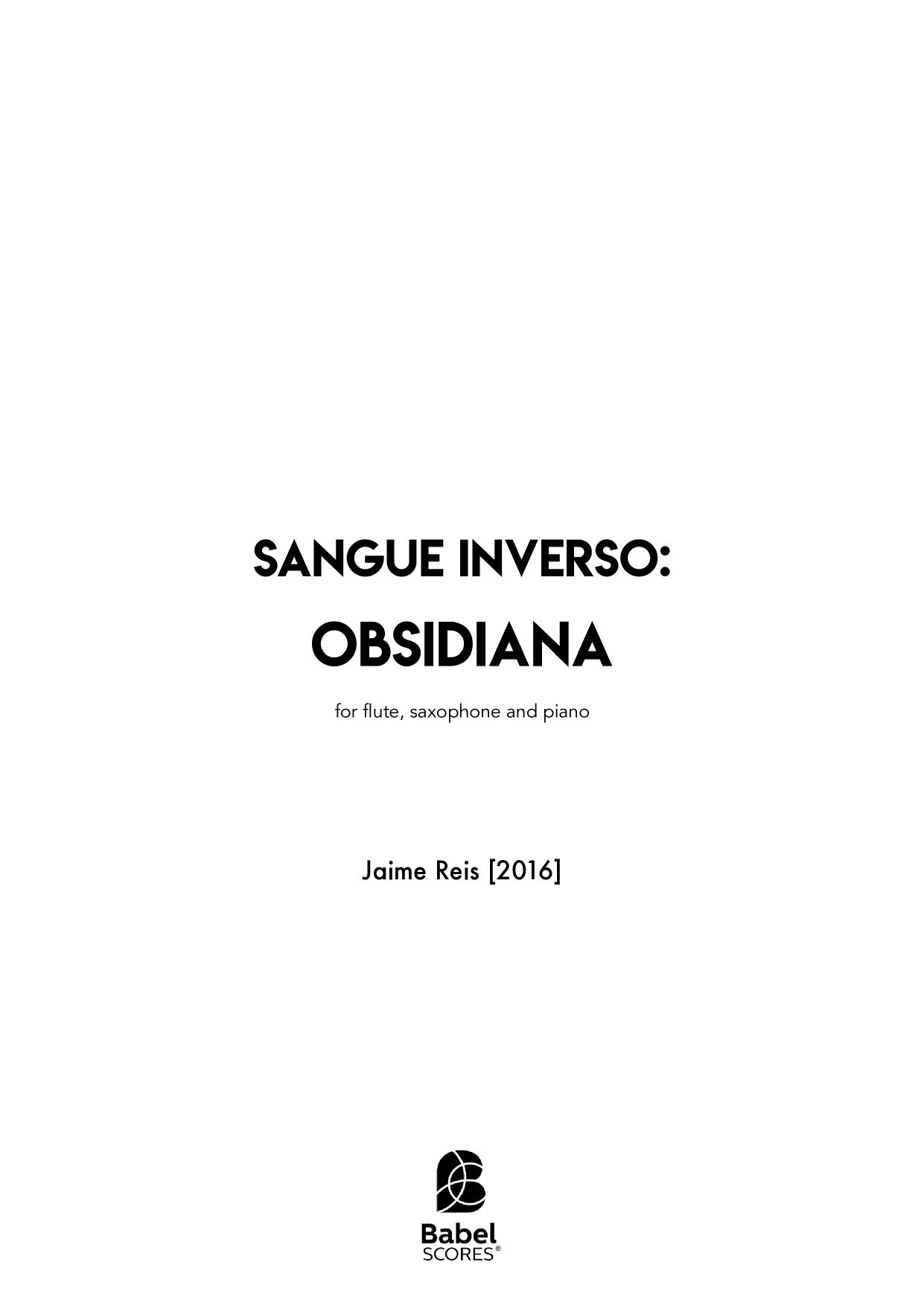 Sangue Inverso：Obsidiana (III) (B)