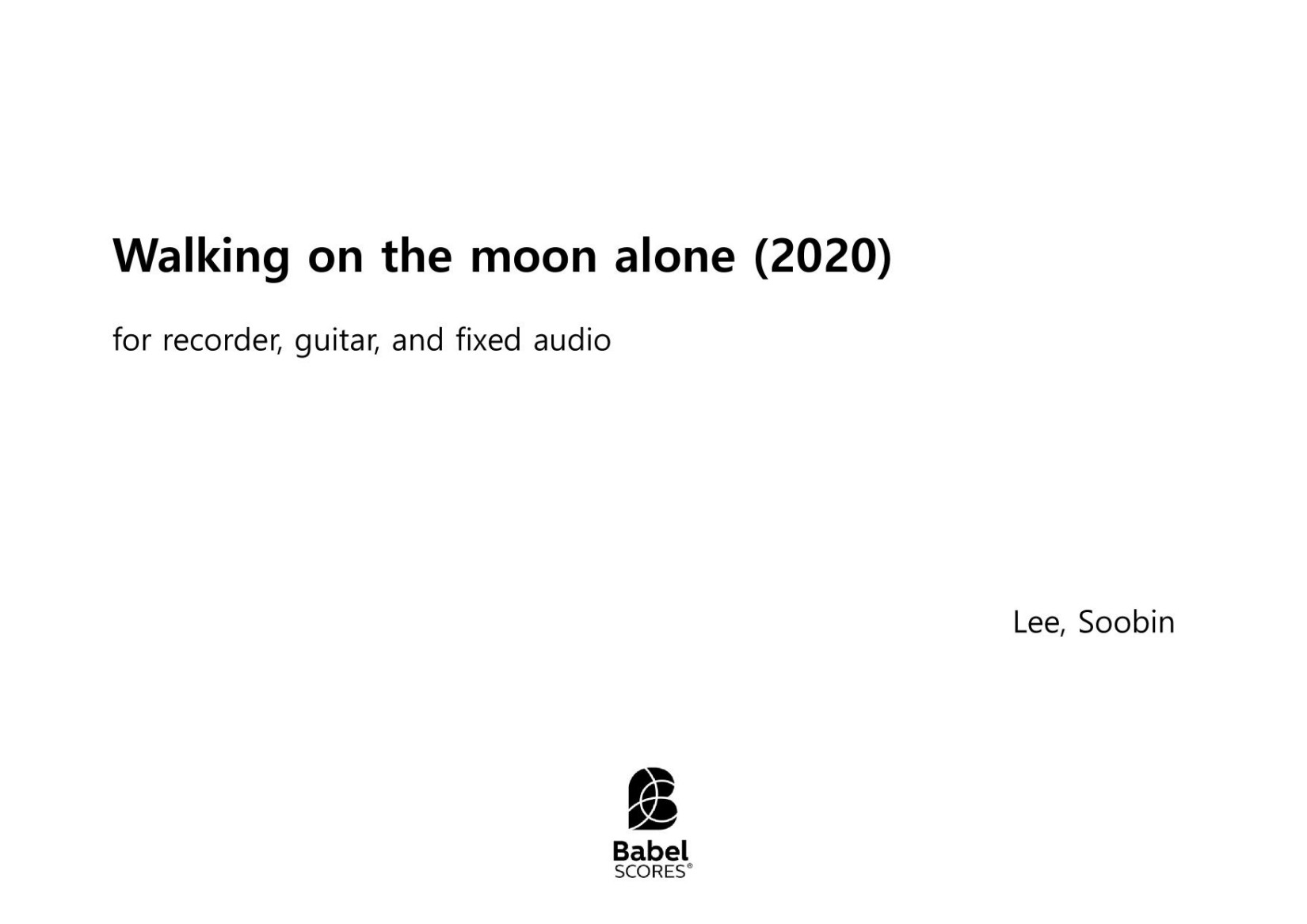 Walking on the moon alone
