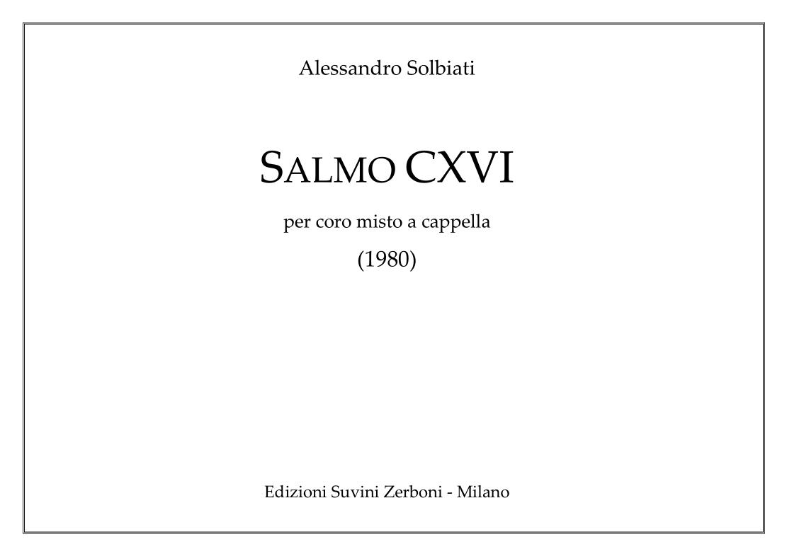 SALMO CXVI