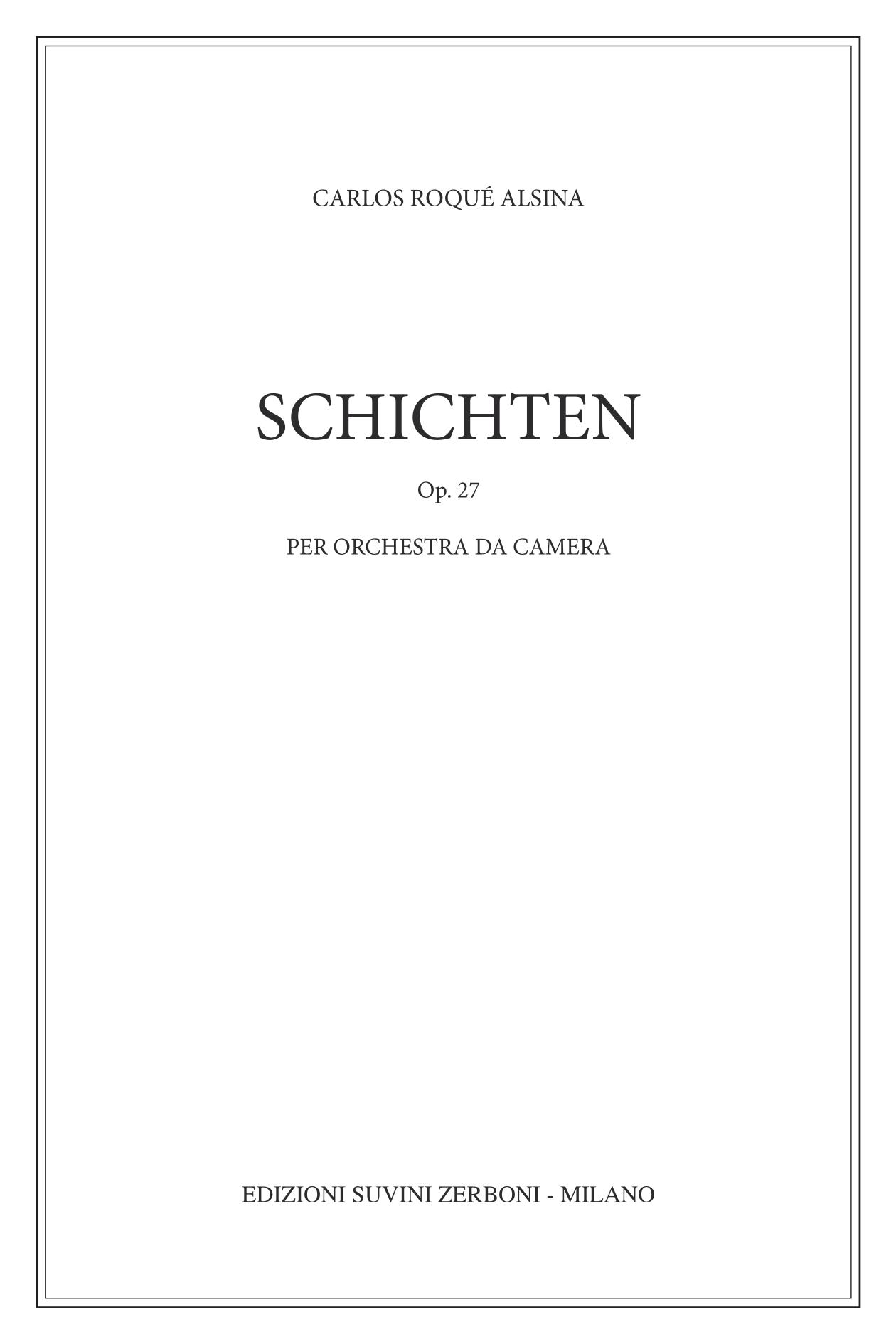 SCHICHTEN, op. 27