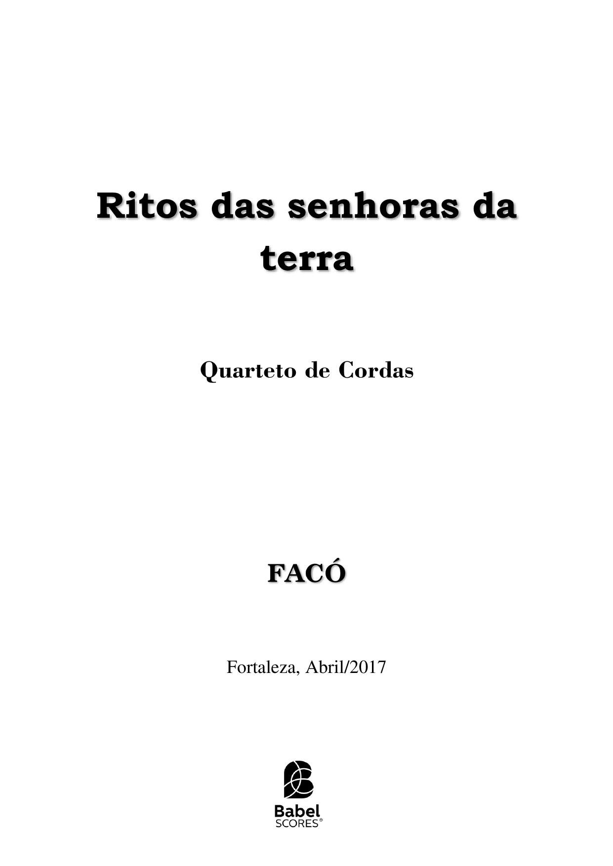 Ritos das senhoras da terra