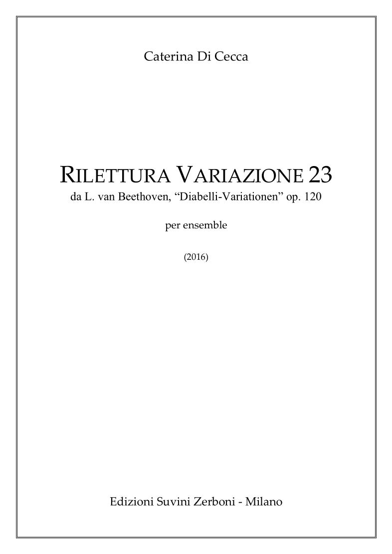 Rilettura Variazione 23