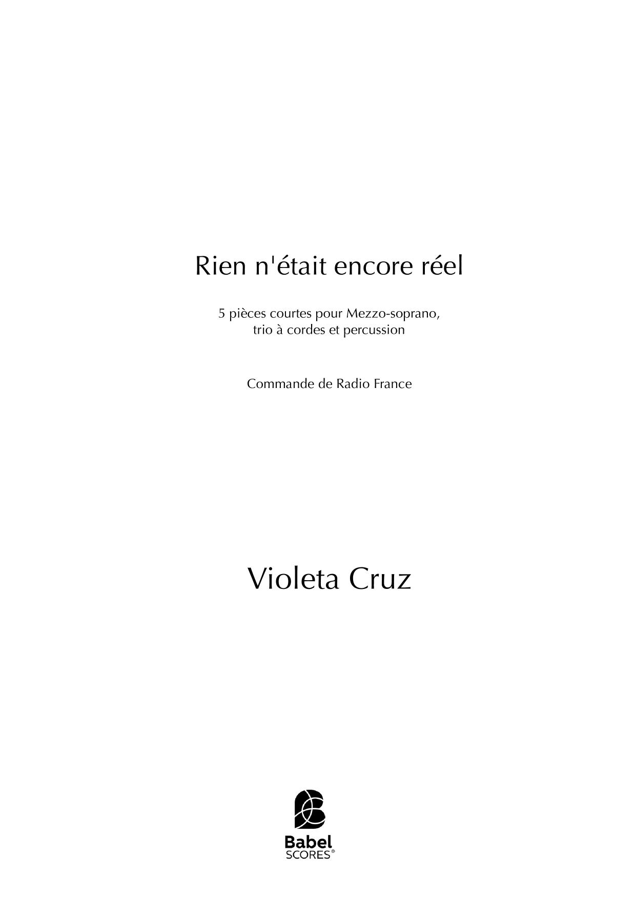Rien n'était encore réel