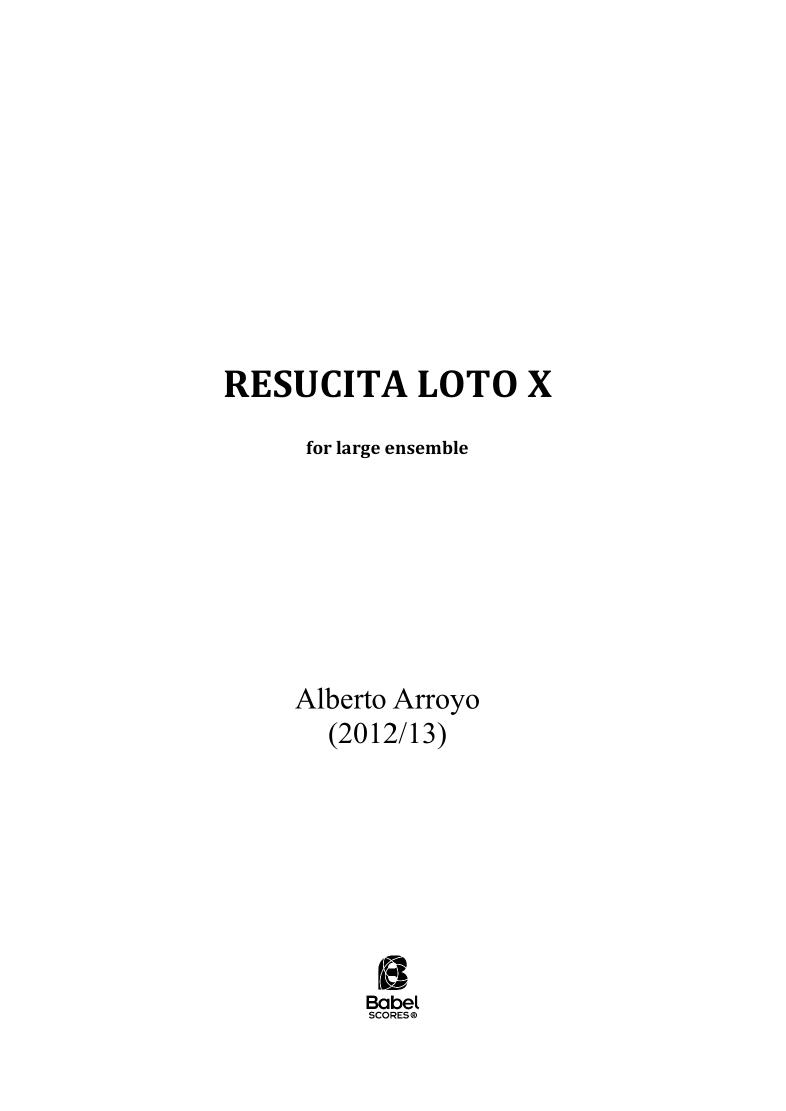 Resucita Loto X