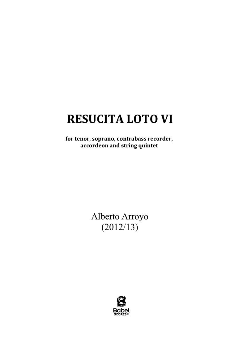 Resucita Loto VI