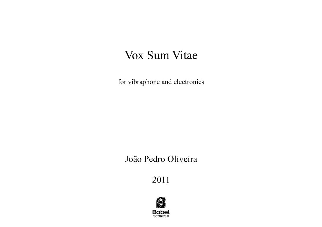 Vox Sum Vitae