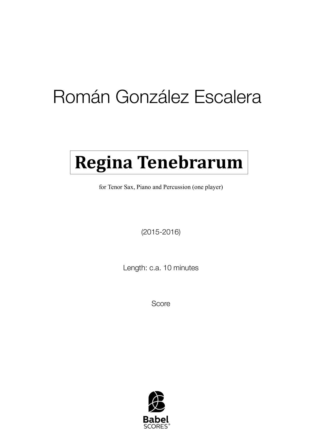 Regina Tenebrarum