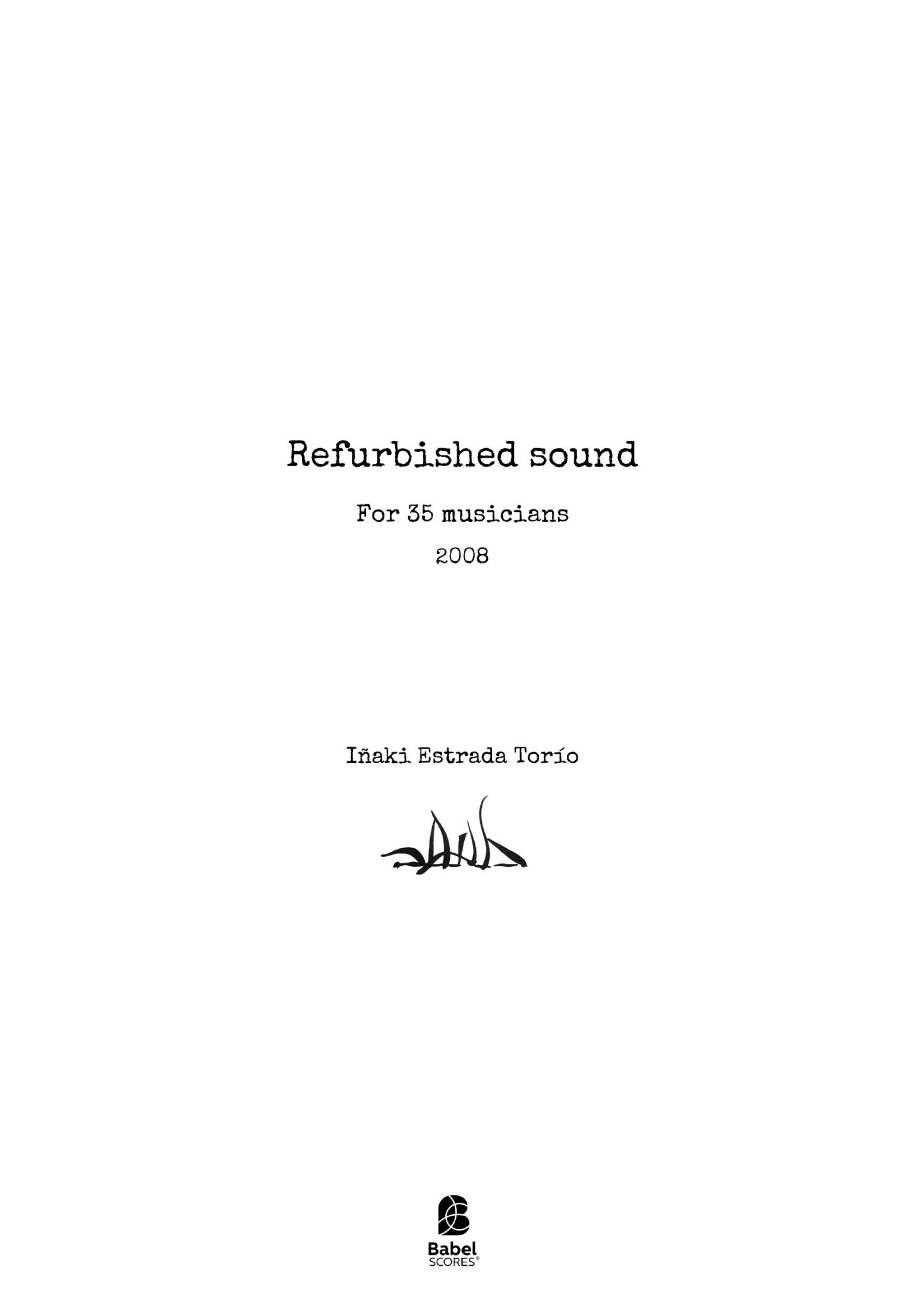 Refurbished sound