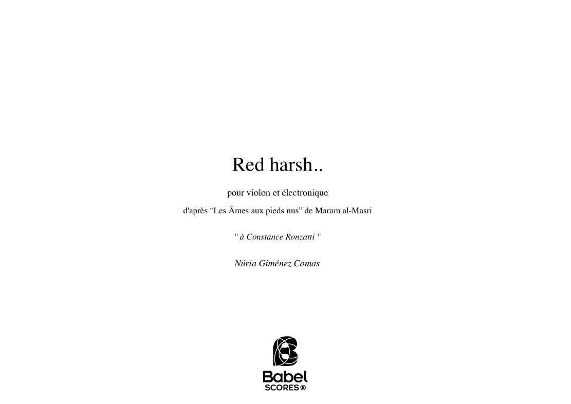Red harsh...