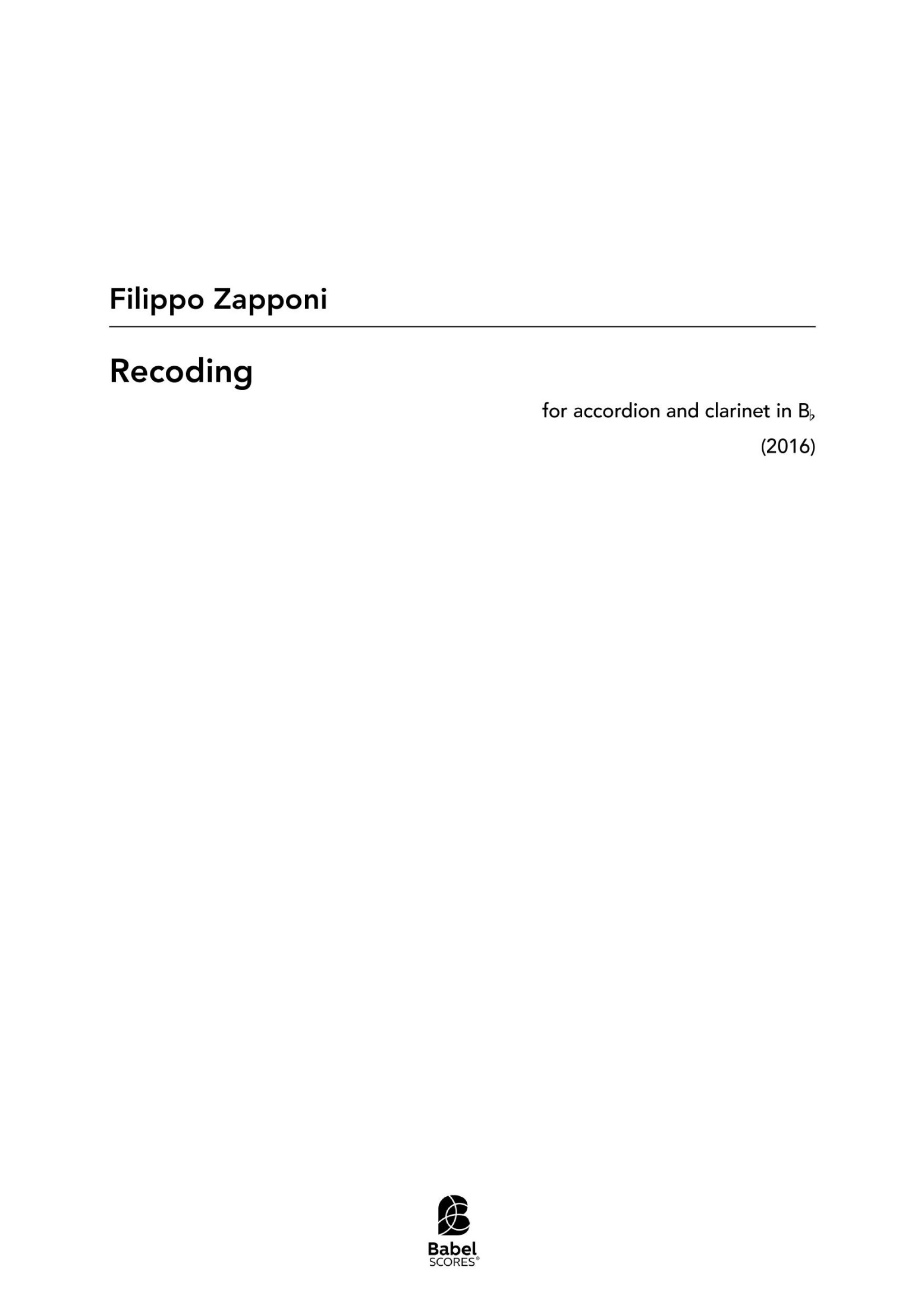 Recoding