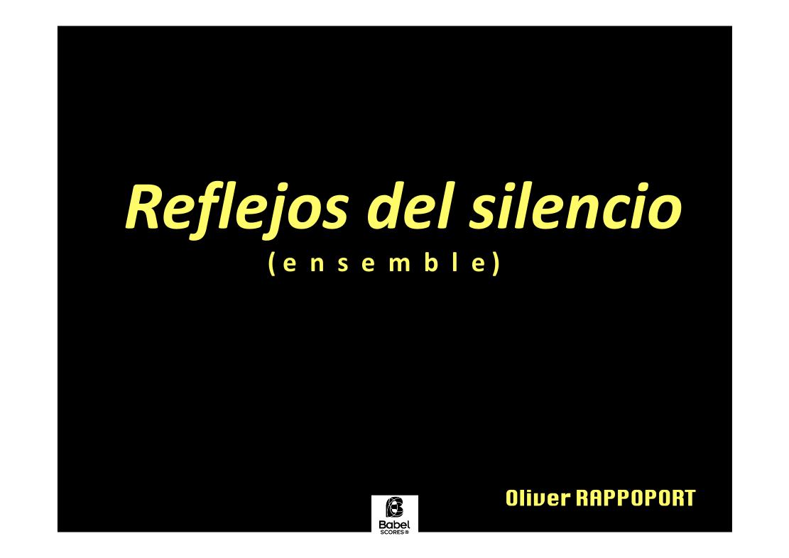 Reflejos del silencio